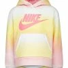 Nike Little Girls Club Fleece Printed High Low Pullover