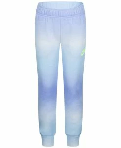 Nike Little Girls Club Fleece Printed Joggers