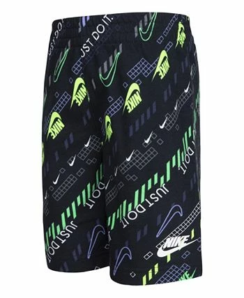 Nike Little Boys Digital Escape Short Sleeve T-shirt And Shorts, 2 Piece Set 7 Nike Little Boys Digital Escape Short Sleeve T-shirt And Shorts, 2 Piece Set - Image 5