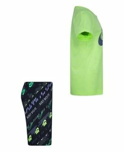 Nike Little Boys Digital Escape Short Sleeve T-shirt And Shorts, 2 Piece Set 14 Nike Little Boys Digital Escape Short Sleeve T-shirt And Shorts, 2 Piece Set -Little Me Shop 22747301 fpx