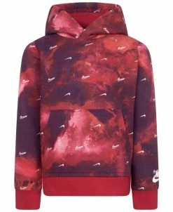 Nike Little Boys Sportswear Club Marble Pullover Hoodie