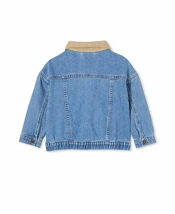 COTTON ON Little Girls Superman License Denim Jacket - Image 2