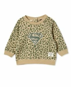 COTTON ON Baby Girls Superman Fleece Sweater