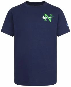 Nike Little Boys Globe Happy DNA Short Sleeve T-shirt