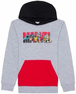 Hybrid Big Boys Colorblock Marvel Pullover Fleece Hoodie