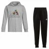 ADIDAS Little Boys Long Sleeve Hooded T-shirt And Joggers, 2 Piece Set