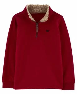 Carter's™ Big Boys Quarter Zip Fleece Pullover