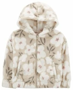 Carter'sâ„¢ Toddler Girls Floral Fuzzy Hoodie
