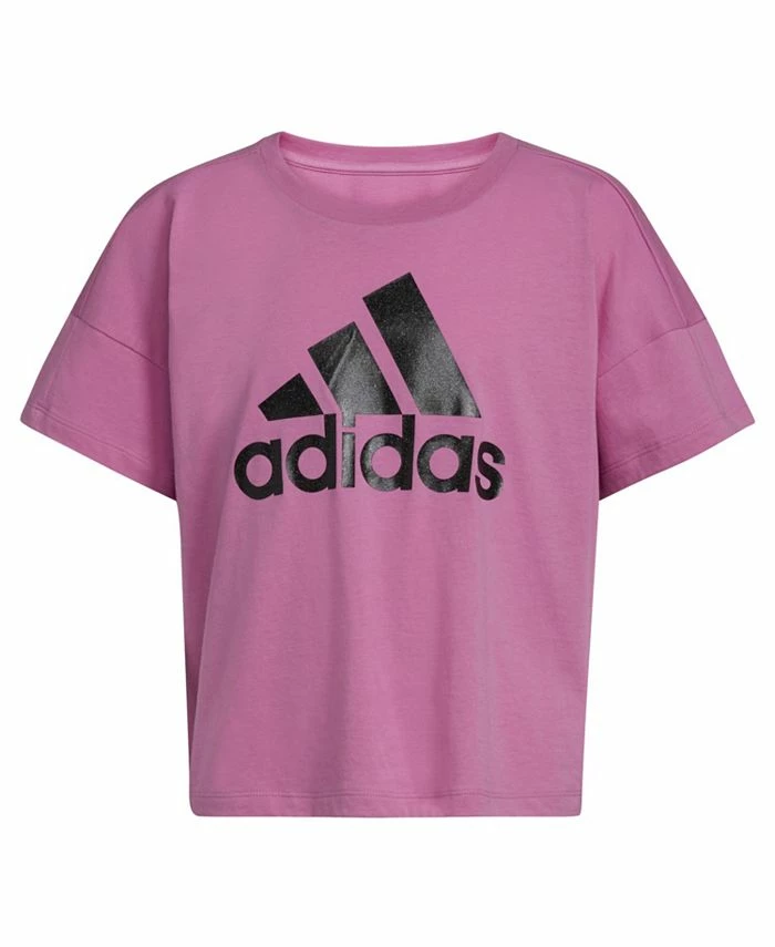 ADIDAS Big Girls Short Sleeve Loose Fit T-shirt