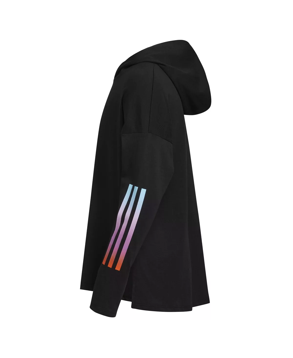 ADIDAS Big Girls Long Sleeve Hooded Hem T-shirt - Image 3