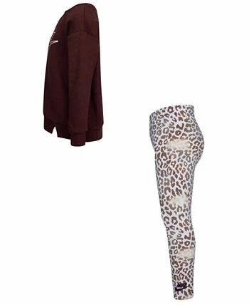 Nike Little Girls Crew Sweater And Leggings, 2 Piece Set - Image 5