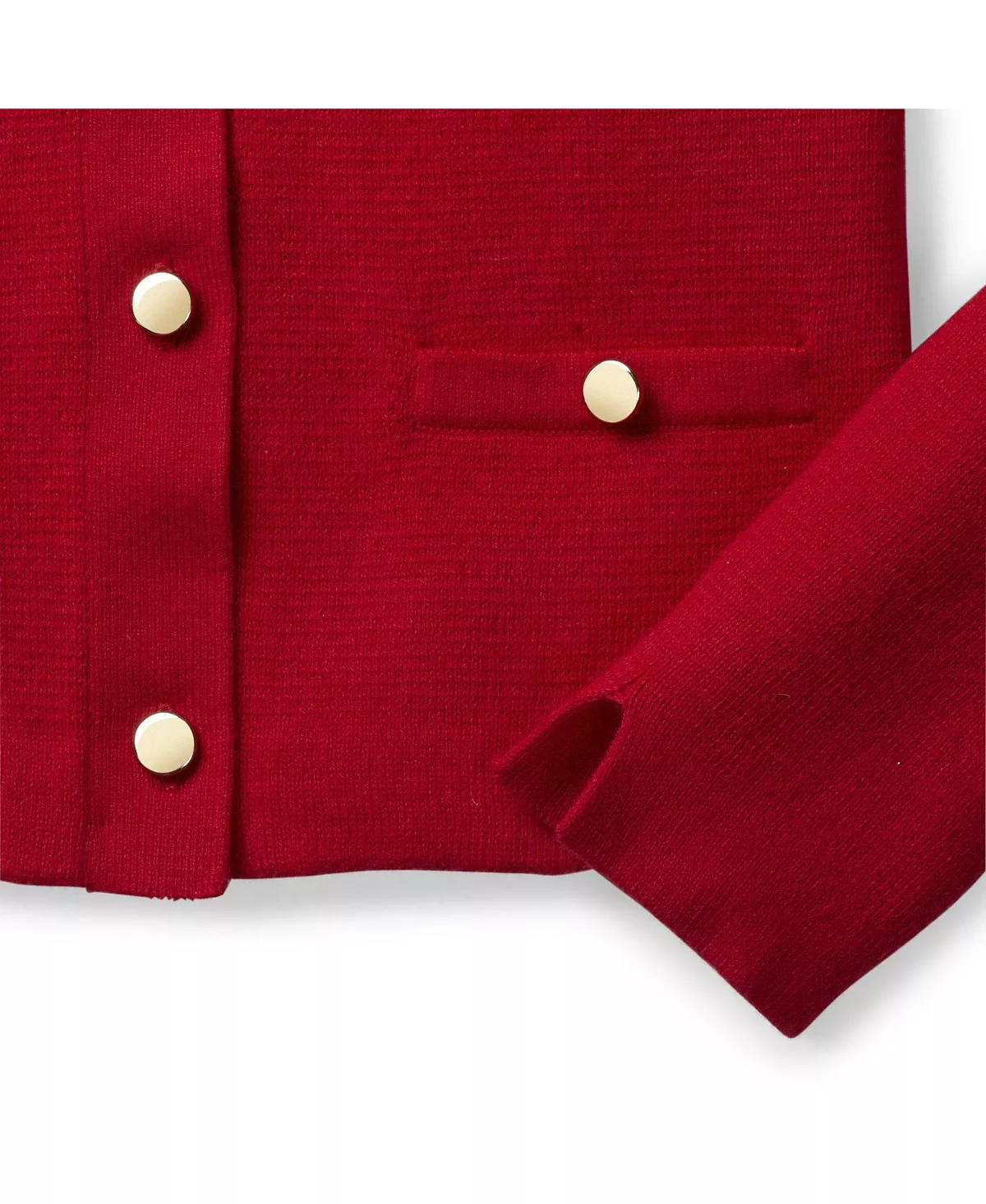 Hope & Henry Girls' Milano Stitch Cardigan, Infant - Image 3