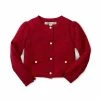 Hope & Henry Girls' Milano Stitch Cardigan, Infant