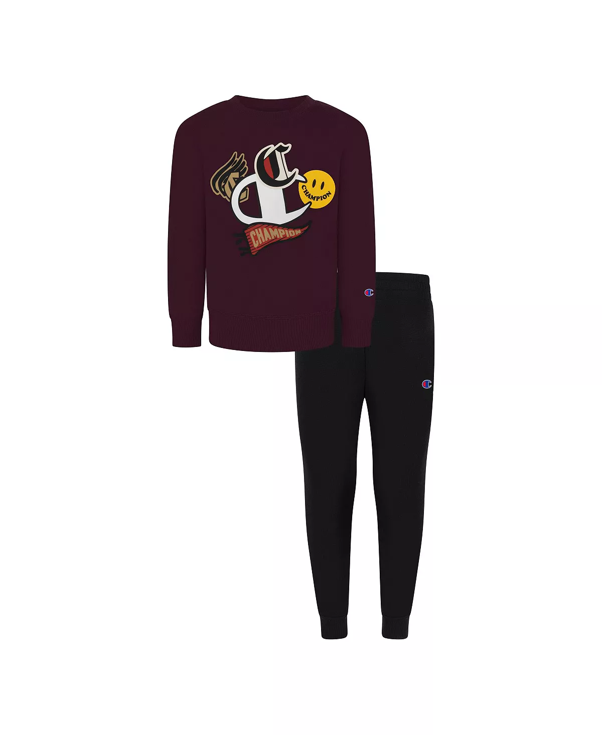 Champion Toddler Boys Decals Fleece Crew T-shirt And Joggers, 2 Piece Set - Image 3