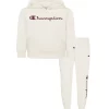 Champion Little Boys Essential Script Fleece Hoodie And Joggers, 2 Piece Set