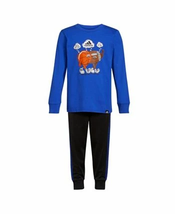 ADIDAS Toddler Boys Long Sleeve T-shirt And Jogger Pant Set, 2-Piece - Image 3