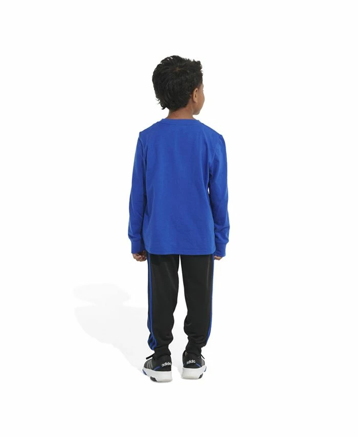 ADIDAS Toddler Boys Long Sleeve T-shirt And Jogger Pant Set, 2-Piece - Image 4
