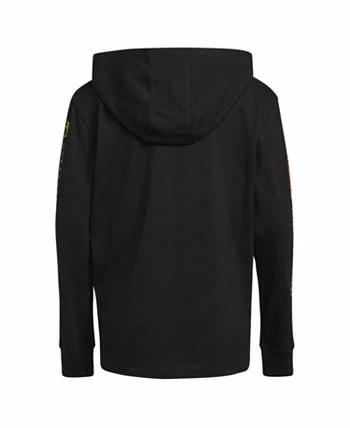 ADIDAS Little Boys Long Sleeve Game On Hooded T-shirt - Image 2