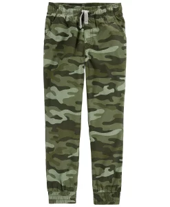 Carter'sâ„¢ Big Boys Everyday Camo Pull-On Poplin Pants With Pockets