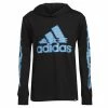 ADIDAS Big Boys Long Sleeve Glitchy Hooded T-shirt