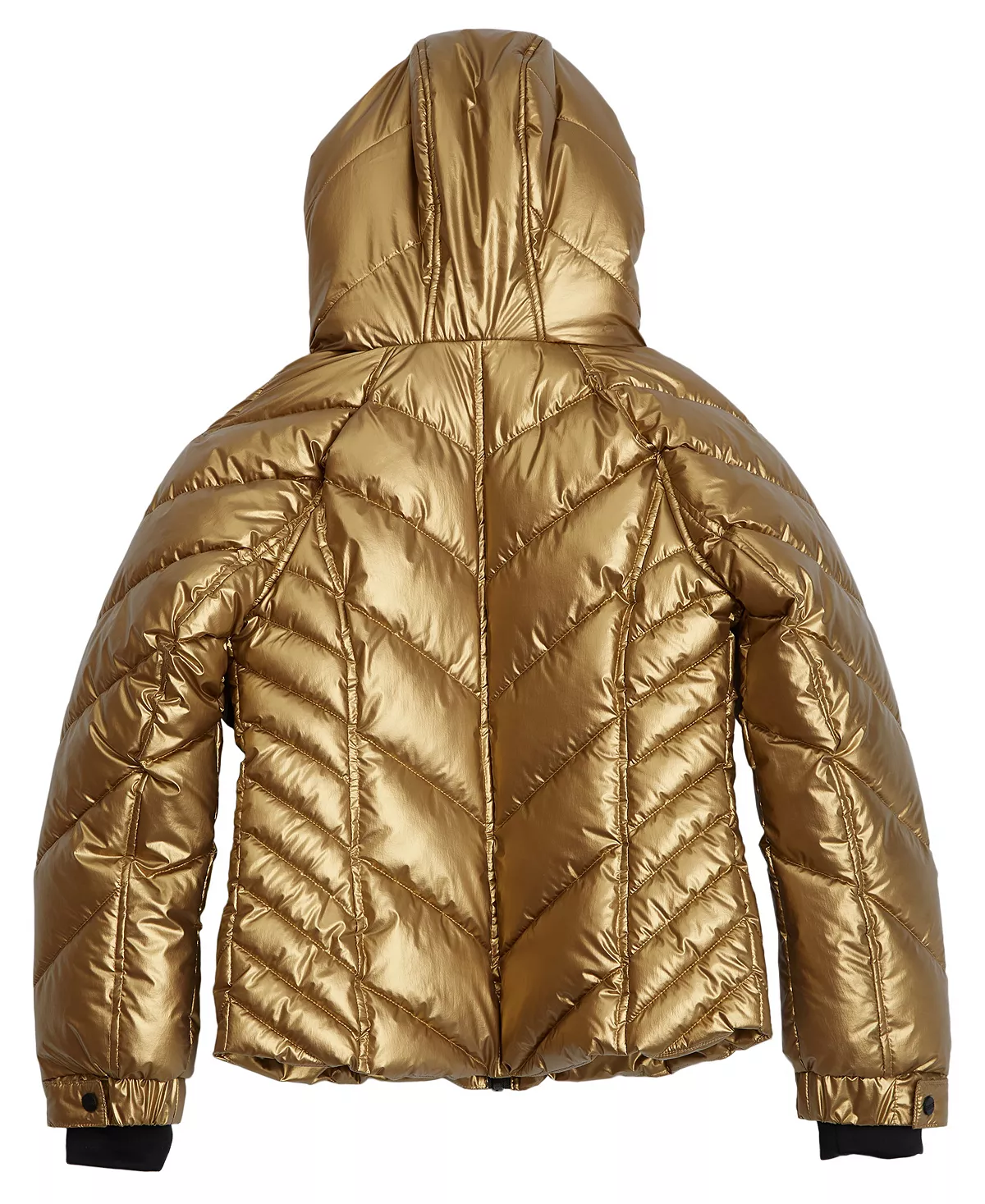 Guess Big Girls Metallic Quilted Hooded Puffer Jacket, Created For Macy’s - Image 6