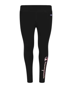 Champion Toddler Girls Color Block Script With Gold Foil Legging