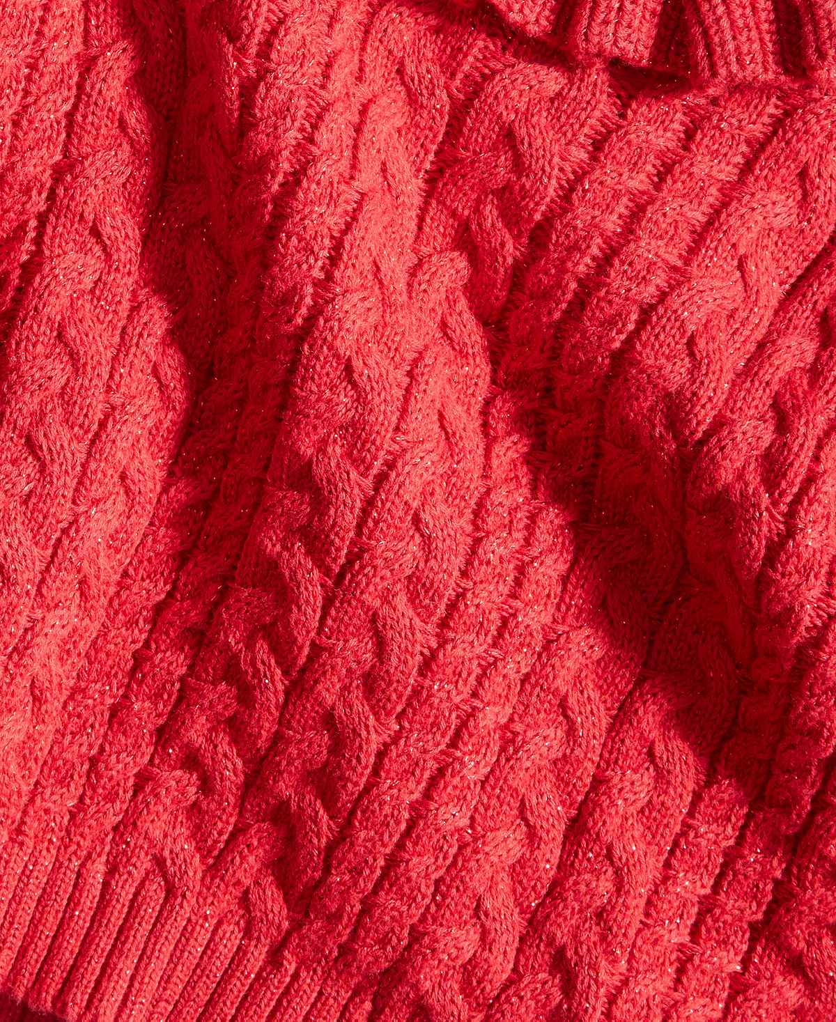 First Impressions Baby Girls Lurex Cable Knit Sweater, Created For Macy's - Image 3