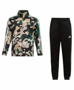 ADIDAS Toddler Boys Printed Tricot Track Set, Pack Of 2