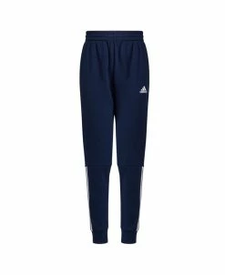 ADIDAS Big Boys Elastic Waistband Team 3-Stripe Joggers