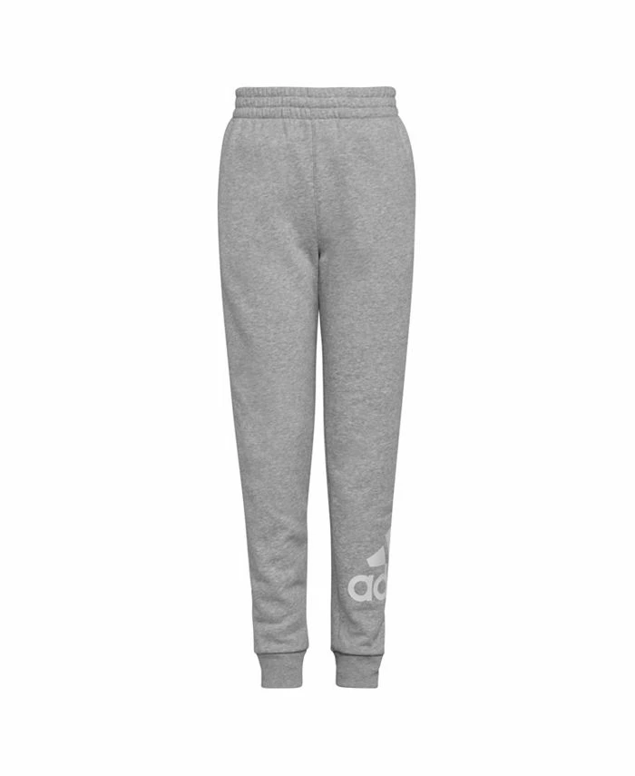 ADIDAS Big Boys Elastic Waistband Essential Fleece Joggers 3 ADIDAS Big Boys Elastic Waistband Essential Fleece Joggers