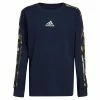ADIDAS Big Boys Long Sleeve Core Camo Stripe T-shirt