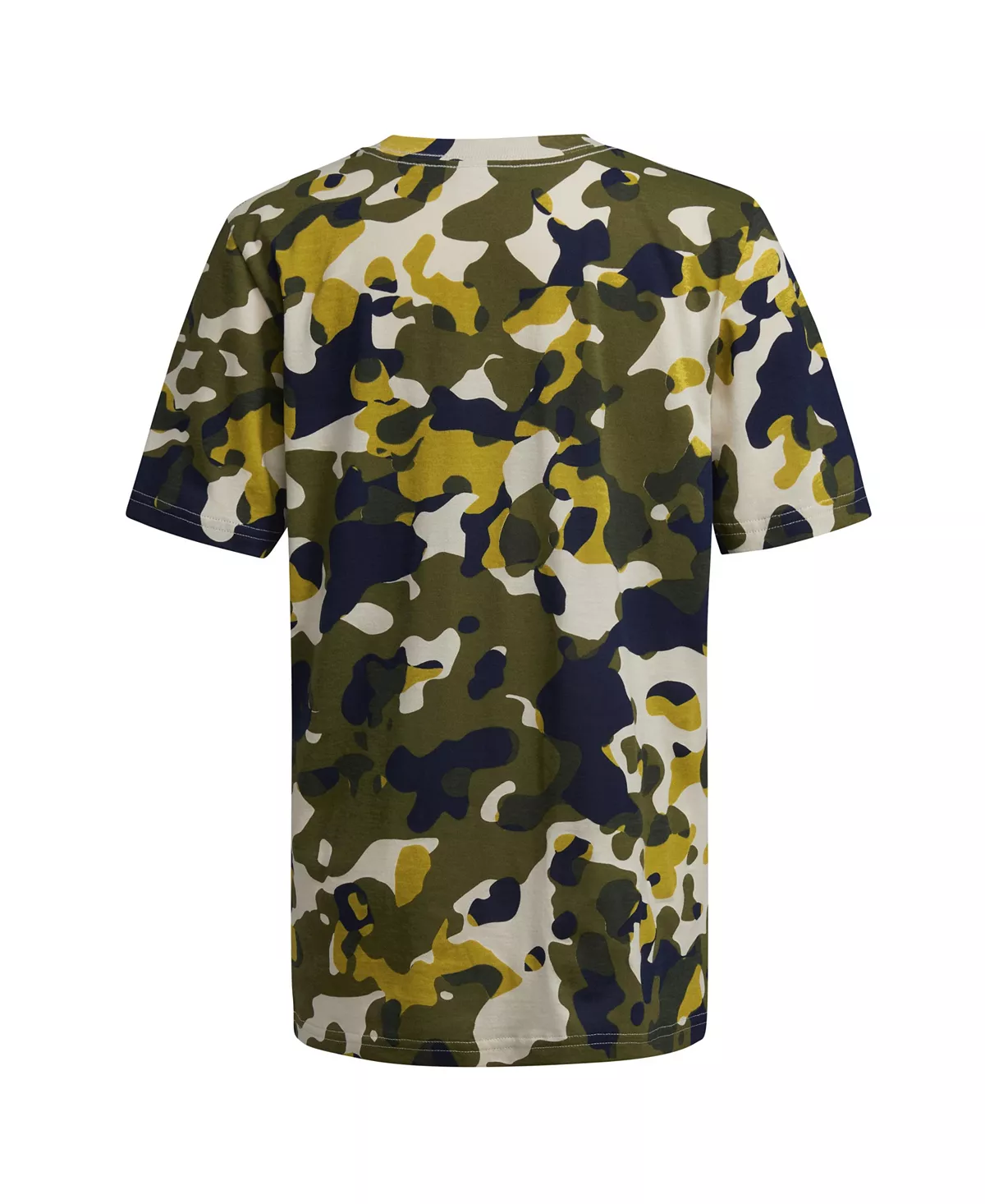 ADIDAS Big Boys Short Sleeve Core Camo All Over Print T-shirt - Image 2
