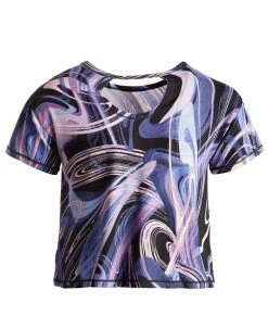 ID Ideology Big Girls Colorful Waves Printed T-Shirt, Created For Macy's