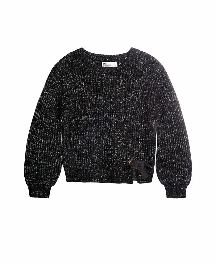 Epic Threads Little Girls Bow Sweater, Created For Macy's 3 Epic Threads Little Girls Bow Sweater, Created For Macy's