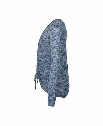 Steve Madden Girl's Space Dye V-Neck Cinch Front Pullover Sweater, Kids - Image 2