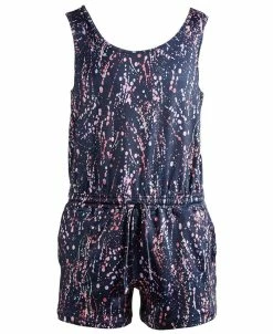 ID Ideology Big Girls Mod Splatter Sleeveless Romper, Created For Macy's