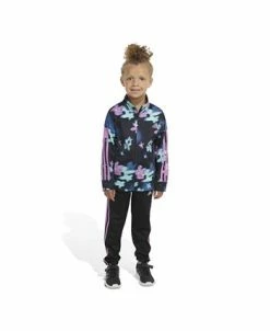 ADIDAS Toddler Girls All Over Print Tricot Jacket And Track Pants, 2 Piece Set 15 ADIDAS Toddler Girls All Over Print Tricot Jacket And Track Pants, 2 Piece Set -Little Me Shop 23545454 fpx
