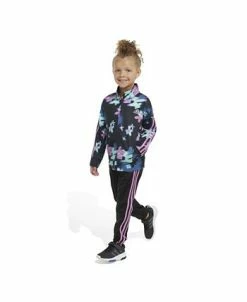 ADIDAS Toddler Girls All Over Print Tricot Jacket And Track Pants, 2 Piece Set 17 ADIDAS Toddler Girls All Over Print Tricot Jacket And Track Pants, 2 Piece Set -Little Me Shop 23545457 fpx