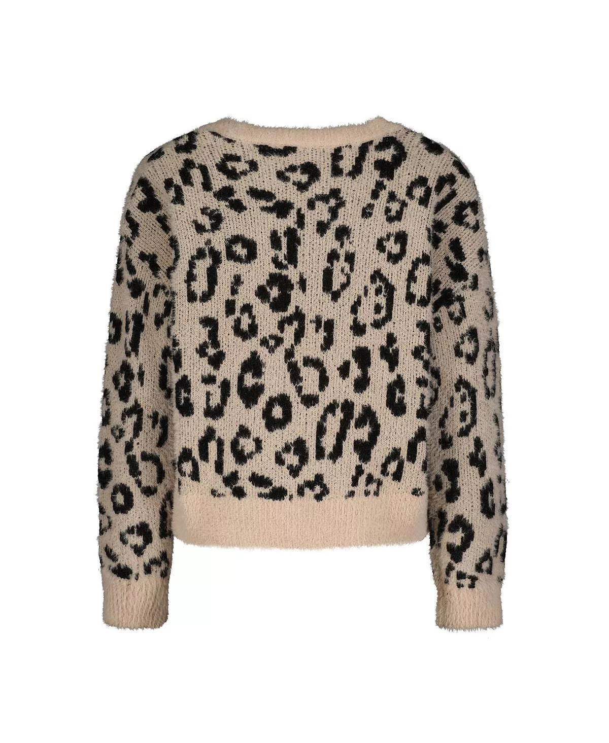 Jessica Simpson Girl's Animal Print Button Down Cardigan Sweater, Kids - Image 3