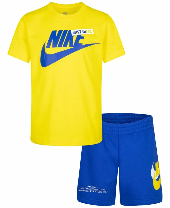 Nike Little Boys 2 Piece Icon T-shirt And Shorts Set 3 Nike Little Boys 2 Piece Icon T-shirt And Shorts Set