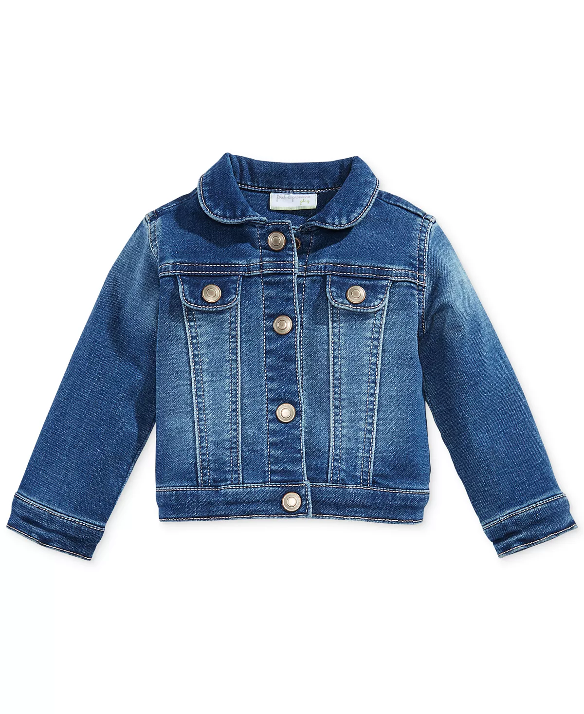 First Impressions Baby Girls Denim Jacket, Created For Macy's
